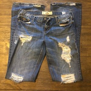 Distressed jeans from Hollister